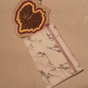 🎈 IPSY ✨ White Marble Glam Bag Pouch Makeup Bag